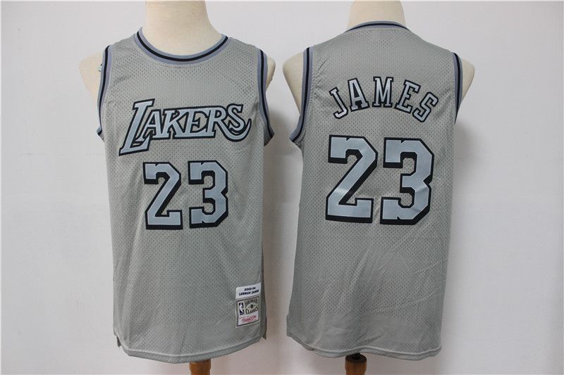 Men Los Angeles Lakers #23 James Grey Vintage Limited Edition NBA Jersey->los angeles lakers->NBA Jersey